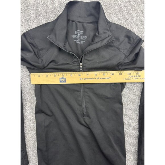 Patagonia Shirt Womens XS Black Quarter Zip Base Layer Long Sleeve Pullover - Picture 5 of 6